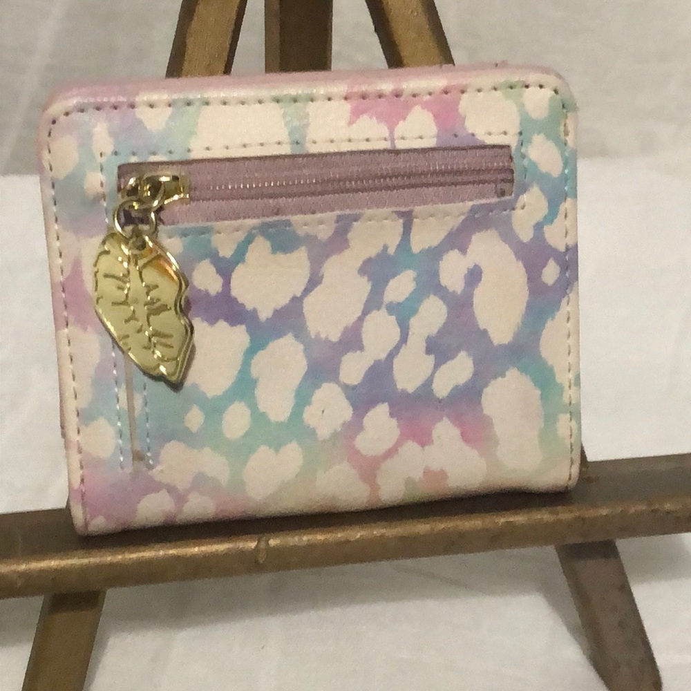 Betsy Johnson Leopard Print Compact Wallet